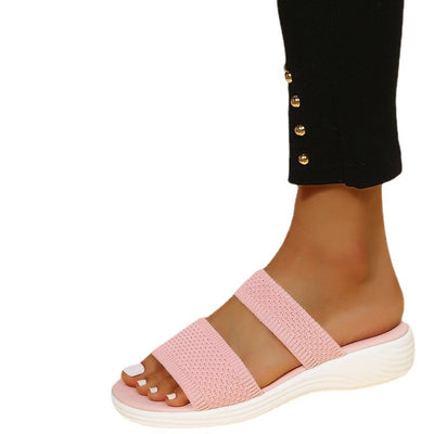 Sandalias Plataforma Tejidas con Malla - Comodidad Casual para Playa y Exterior - Image 10