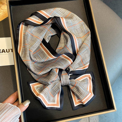 Pañuelo de Seda Fino y Cálido - Cinta Delgada Versátil - Image 33
