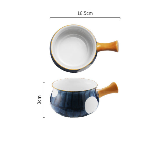 Tazón de Desayuno Japonés con Asa Pintada a Mano - Image 7