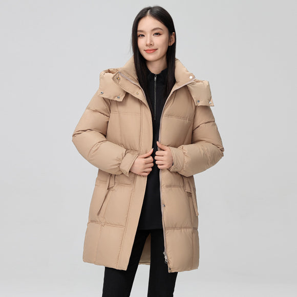 Abrigo Acolchado de Algodón Talla Grande para Mujer