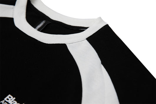 Camiseta Suelta de Cuello Redondo con Letra - Manga Corta - Image 11