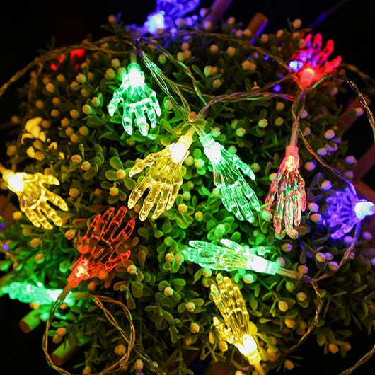 Luces LED Decorativas Halloween Manos de Fantasma - Impermeables para Interior y Exterior