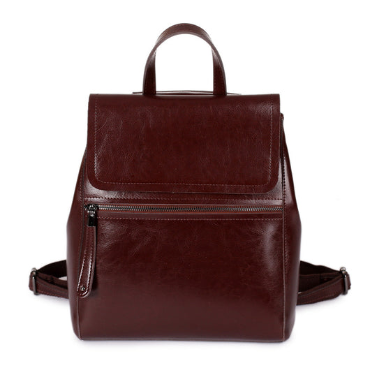 Mochila Vintage de Cuero Encerado para Mujer - Image 5