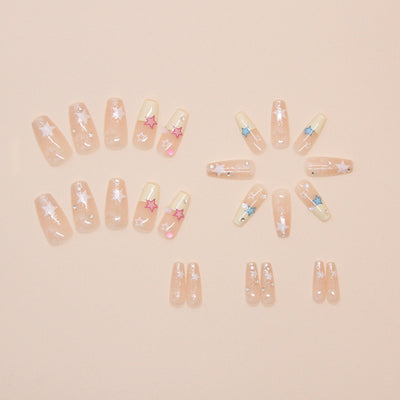Pegatinas de Uñas Removibles con Cristales - Set de 24 Piezas - Image 9
