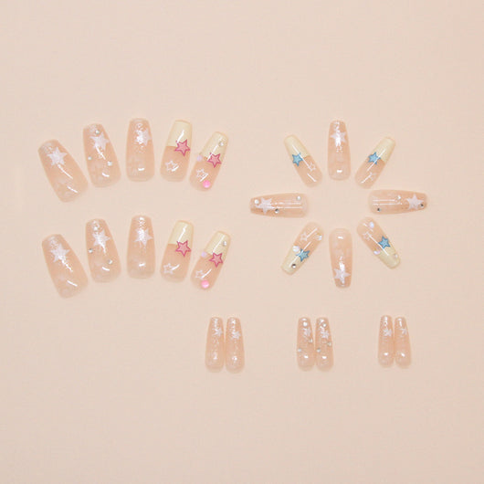 Pegatinas de Uñas Removibles con Cristales - Set de 24 Piezas - Image 9