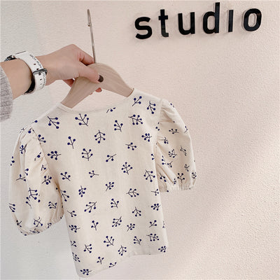 Blusa de Algodón con Mangas Abullonadas para Niña - Image 12