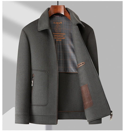 Chaqueta de Lana Pura con Forro de Plumón de Pato Desmontable - Image 10