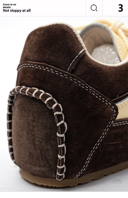Zapatillas Retro Deportivas de Cuero con Tacón Oculto - Estilo Vintage Alemán para Mujer - Image 19