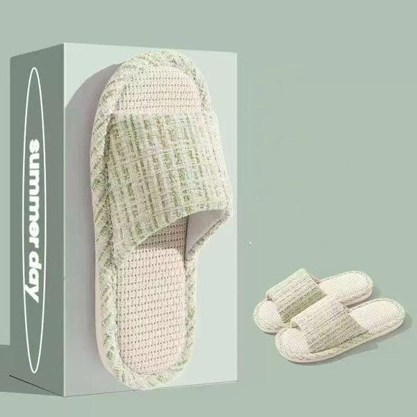 Pantuflas de Algodón y Lino Transpirables para Casa - Image 8