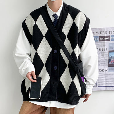 Chaleco de Lana V-Escote para Hombre - Comodidad Otoño e Invierno - Image 3