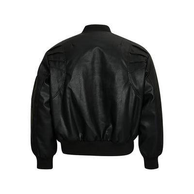 Chaqueta de Cuero PU y Algodón - Estilo Urbano Minimalista para Invierno - Image 10