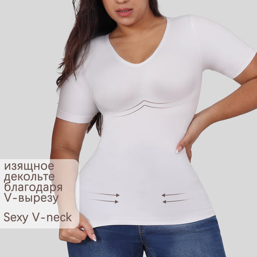 Corset Reductor con Manga Corta - Ajuste Abdominal para Mujer - Image 20