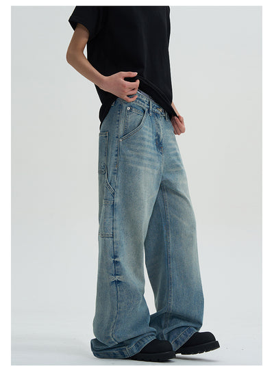 Jeans Lavados Rectos Oversize de Pierna Ancha - Image 16