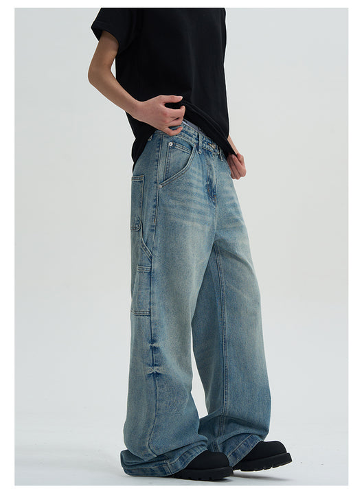 Jeans Lavados Rectos Oversize de Pierna Ancha - Image 16