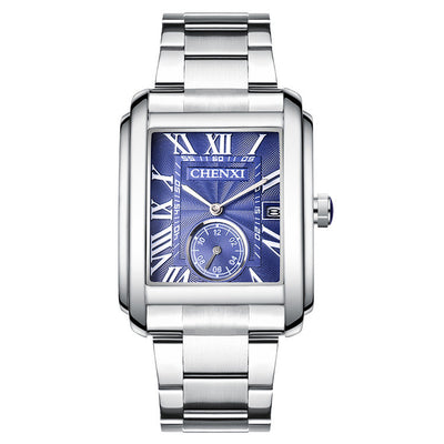 Reloj de Hombre Acero Inoxidable Cuadrado Resistente al Agua con Pulsera Personalizable - Image 9