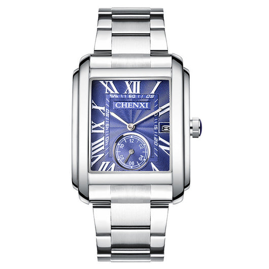 Reloj de Hombre Acero Inoxidable Cuadrado Resistente al Agua con Pulsera Personalizable - Image 9