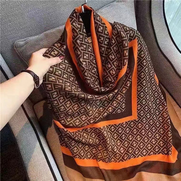 Pashmina de Algodón y Lino Estampada - Chal Abrigador Versátil