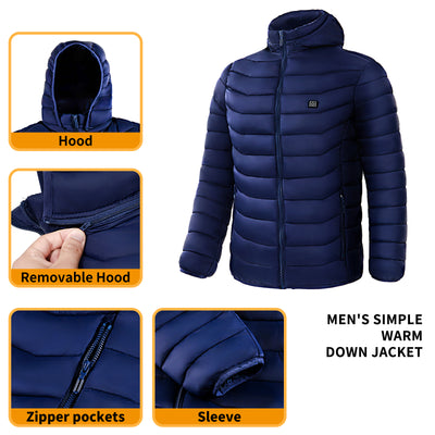 Chaqueta Acolchada con Calefacción para Hombre - 9 Zonas de Calor - Image 4