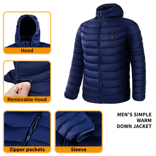 Chaqueta Acolchada con Calefacción para Hombre - 9 Zonas de Calor - Image 4