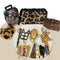 Llavero de Defensa Personal Estampado Leopardo Marrón