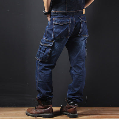 Pantalones Cargo Rectos Holgados Talla Grande para Hombre - Image 2