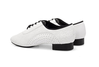 Zapatos de Danza Latina Modernos para Hombre - Suela de Goma Blanca Exterior - Image 8