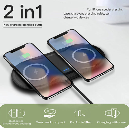 Cargador Inalámbrico Dual para Smartphones - Image 14