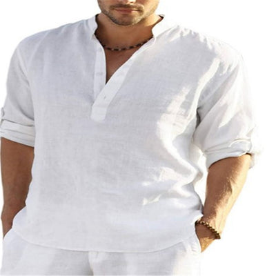 Camisa Casual Holgada para Hombre con Mangas Largas - Image 4