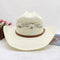 Sombrero Vaquero Tejido a Mano Impermeable Protección Solar Playa