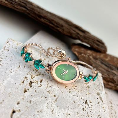Reloj Pulsera Ovalado de Lujo Retro - Cuarzo de Alta Gama para Mujer - Image 32