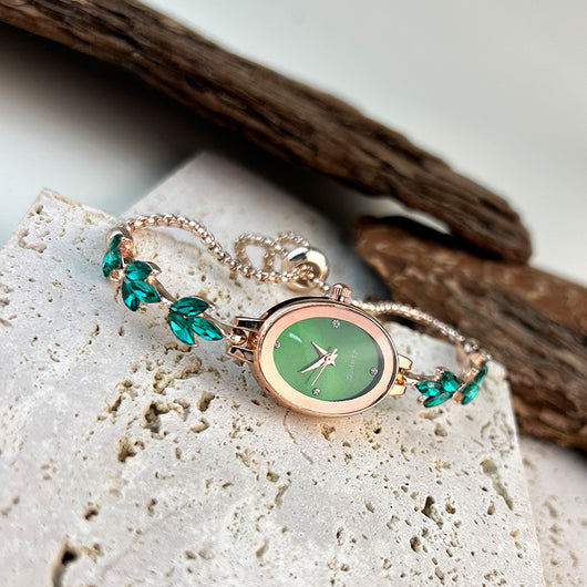Reloj Pulsera Ovalado de Lujo Retro - Cuarzo de Alta Gama para Mujer - Image 32