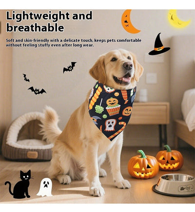 Baberos Triangulares Estampados de Halloween para Bebés - Image 9