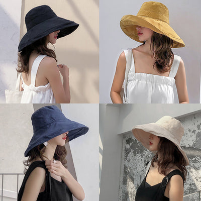 Sombrero Pescador de Ala Ancha Reversible para Verano - Image 12