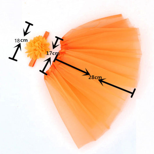 Conjunto de Falda Tutú Infantil para Fotografía con Diadema - Image 13