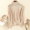 Blusa de Malla Calada con Manga Larga y Capa Interior