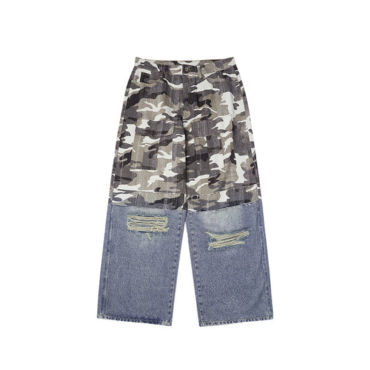 Jeans con Costuras Rotas y Estampado Digital - Image 6