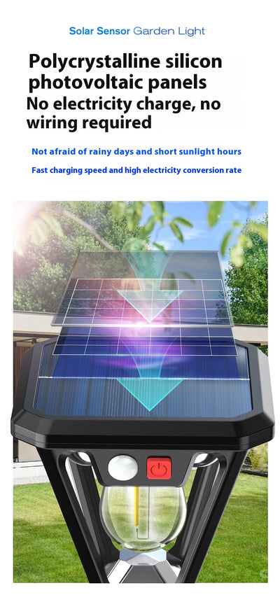 Lámpara Solar de Pared para Jardín con Toma de Corriente - Image 12