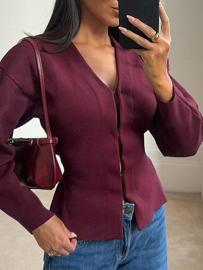 Suéter de Lana Fino para Mujer - Manga Larga Elegante - Image 8
