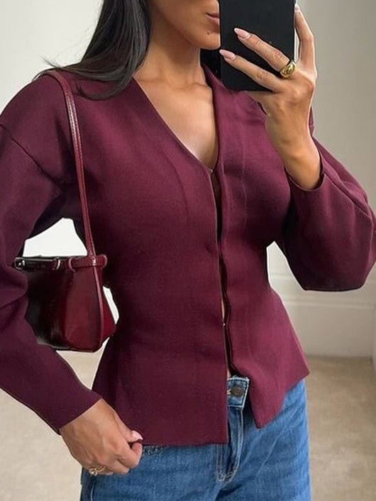 Suéter de Lana Fino para Mujer - Manga Larga Elegante - Image 8