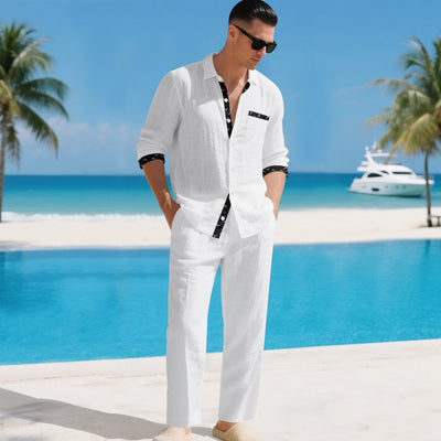 Conjunto de Lino para Hombre: Camisa y Pantalón - Image 21