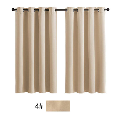 Pair of navy blue outdoor waterproof curtains with silver grommets on a black rod, against a white background. - Image 7