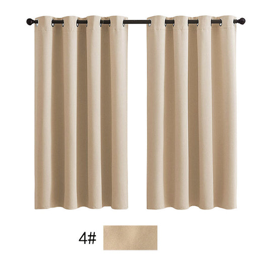 Pair of navy blue outdoor waterproof curtains with silver grommets on a black rod, against a white background. - Image 7