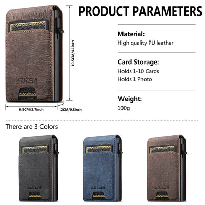 Billetera de Cuero Texturizado con Compartimentos para Tarjetas - Image 3