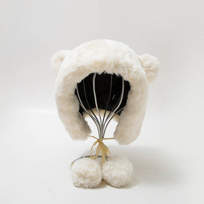 Gorro de Invierno con Orejas de Osito y Forro de Algodón Grueso - Image 9