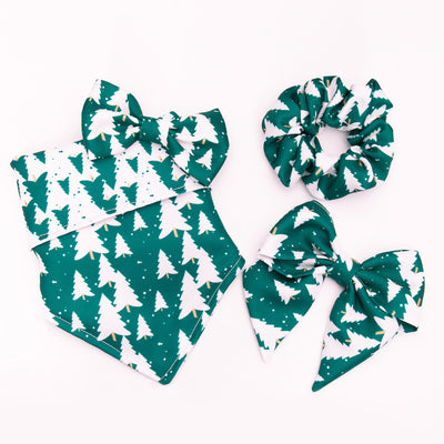 Pañuelo Estampado con Mariposas y Moño Triangular - Image 4
