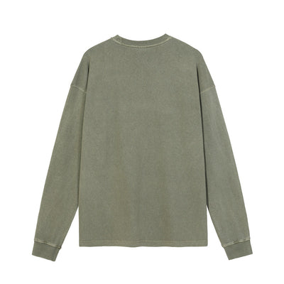 Camiseta Vintage Lavada Oversized de Manga Larga Premium - Image 7