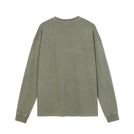 Camiseta Vintage Lavada Oversized de Manga Larga Premium - Image 7