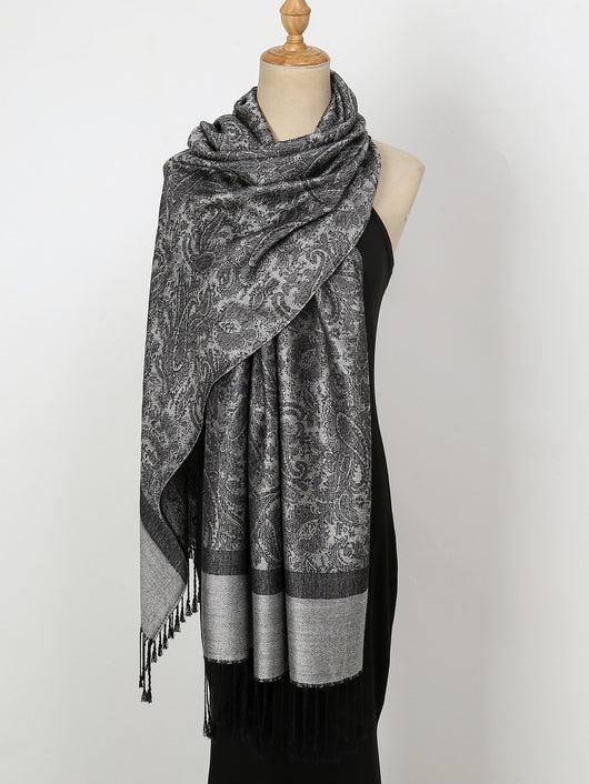 Rebozo Étnico Paisley en Jacquard de Cashemira - Image 33