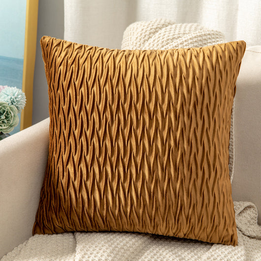 Funda de Almohada Terciopelo Plisada Premium para Sofá y Cabecera - Image 36