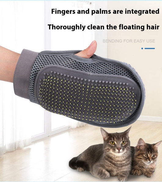 Guantes de Masaje y Baño para Mascotas con Peine Integrado - Image 2